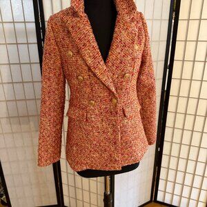 Women's rose and gold multicolor Fate "Maggie Blazer," size small, new w tags.